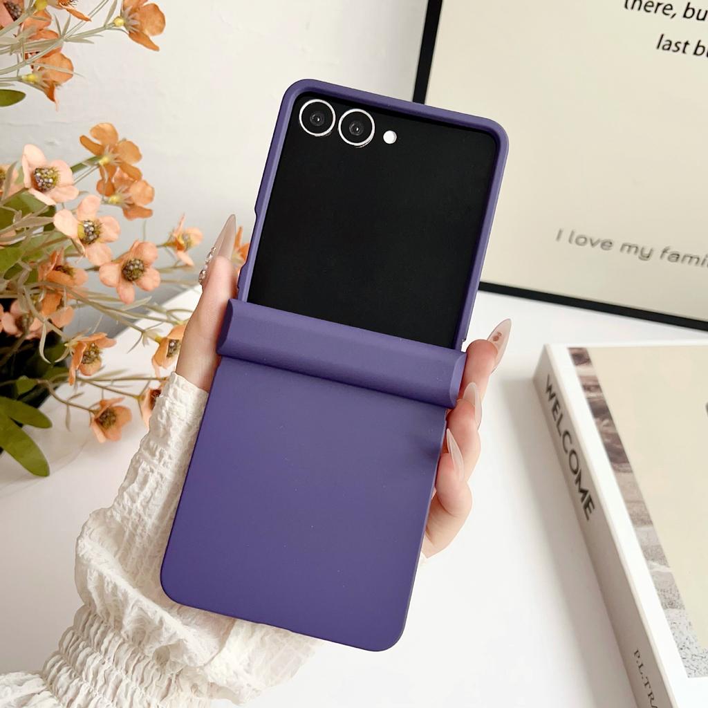 Чехол Dopamine Candy Color Матовый для Samsung Galaxy Z Flip 7 6 5 Flip 4 3 5G с защитой шарнира, Жесткая задняя крышка