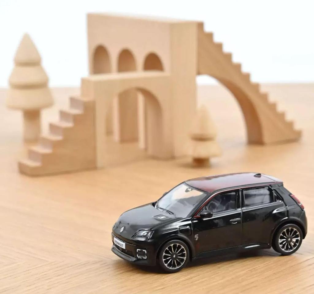 NOREV 1/43 Renault 5 E-Tech 2024 Black Sanct NOREV E-Tech 100% Electric Miniature Car