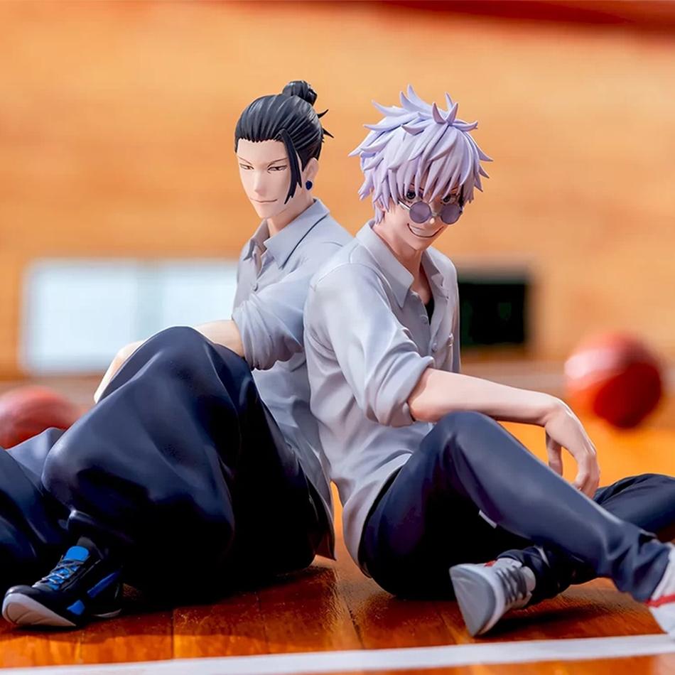 10 см Мини-фигурки Jujutsu Kaisen Сатору Годжо Фигурка Действие Гэто Сугуру Фигурка Аниме Модель ПВХ Коллекция Украшения Игрушки Статуэтка