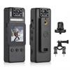 4K Body Camera with Audio and Video Recording Wearable Body Cam WiFi Camera Camcorder with 180 Degrees
