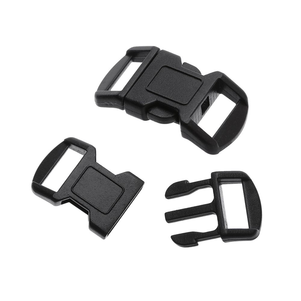 Dual Adjustable Outdoor Bag Buckles Paracord Bracelet Accessories Curved Buckle Strap Webbing Tool