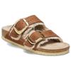 Birkenstock Кожаные шлепанцы-слайдеры женские светло-коричневые обычные 1025432