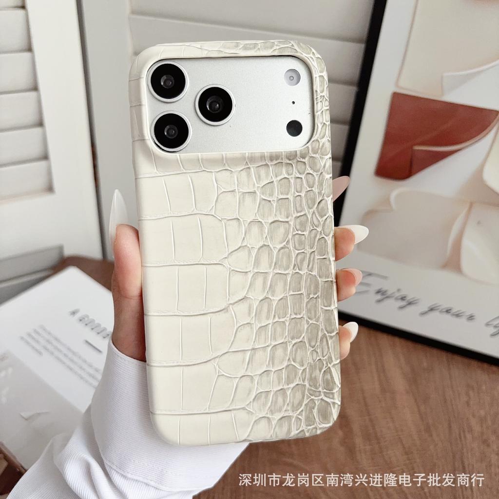 Применимо к чехлу для мобильного телефона iPhone16Pro, чехлу для Huawei P80 с градиентным изменением цвета и узором под крокодила, противоударному защитному чехлу Mate70, кожаному чехлу