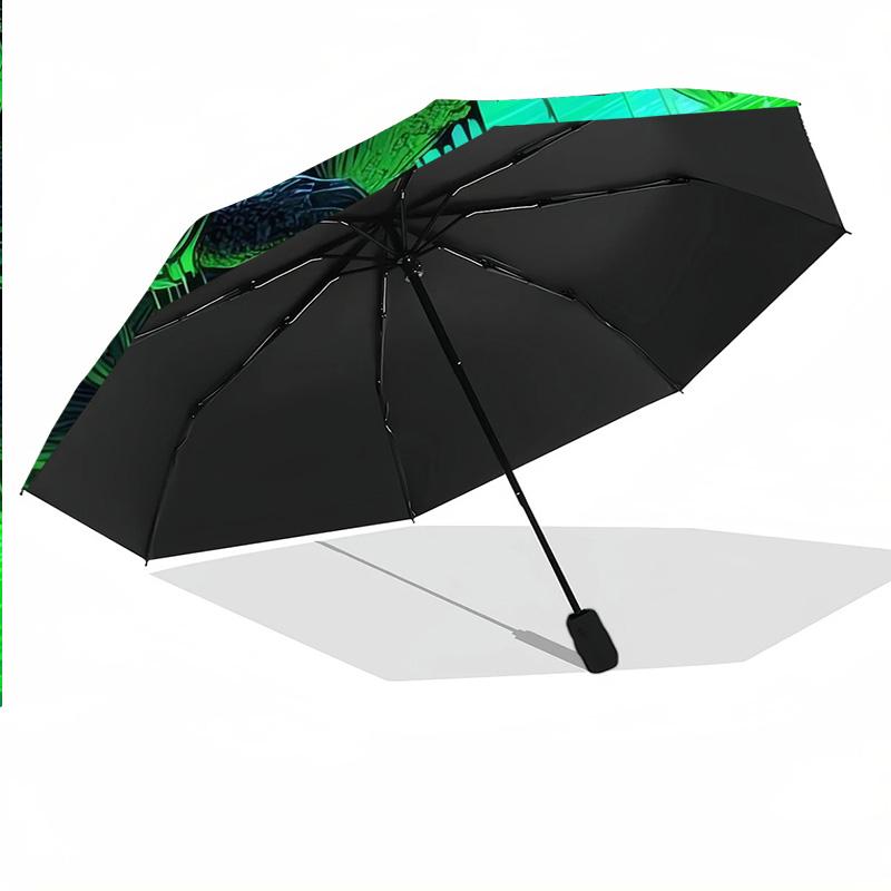 Predator Windproof Auto 8 Rib Folding Umbrella Portable Outdoor Parasol