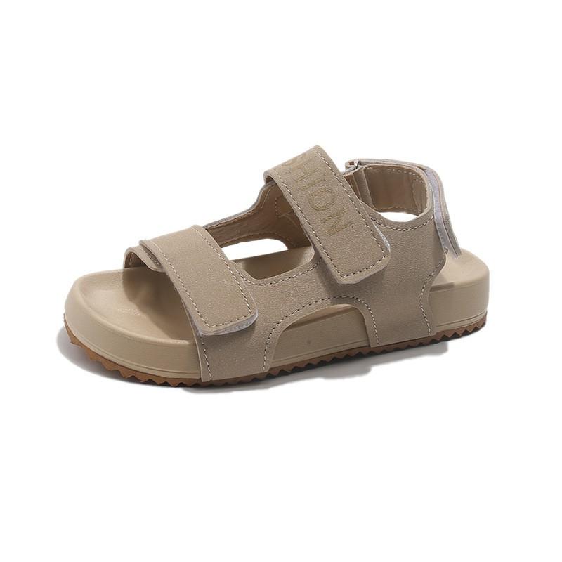 Girls Chunky Sole Roman Sandals With Hook Loop PU Upper Rubber Casual Shoes Kids Ages 4-12