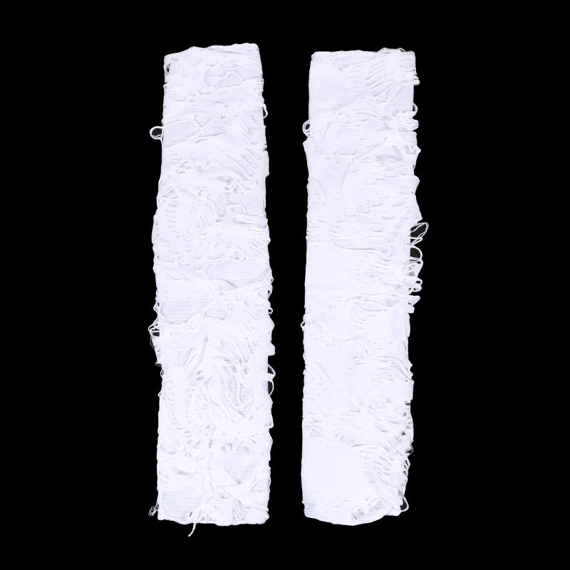 Женские панк-перчатки без пальцев, гетры, рваные готические перчатки для костюма на Хэллоуин