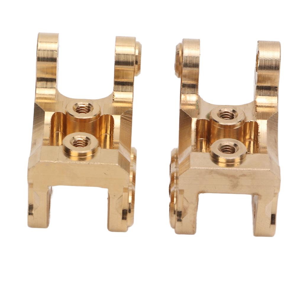 2pcs Front Axle Mount Brass Upgrade Replacement RC Tie Rod Mount with Screws for Axial RBX10 Ryft