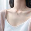 Серебряные украшения S925 с треугольным ожерельем, корейская маленькая свежая геометрическая короткая ключичная цепочка для женщин, подарки на день рождения