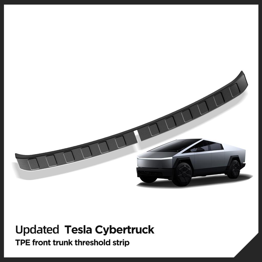 For Tesla Cybertruck 2025 Front Trunk Threshold Strip TPE Bumper Trunk Protection Strip Car Pickup Accessories