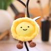 1 Piece Lovely Soft Fried Egg  Creative Pendant Toys Cute Egg Tart Sun Doll Keychain Home Decoration Holiday Kids Gift