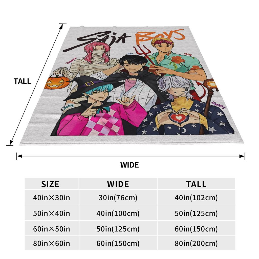 Saja Boys  Kpop Hunter Halloween Blankets Quality Soft Warm  Bedding Throws Autumn Girls Boys Couch Bed Street Trend Bedspread