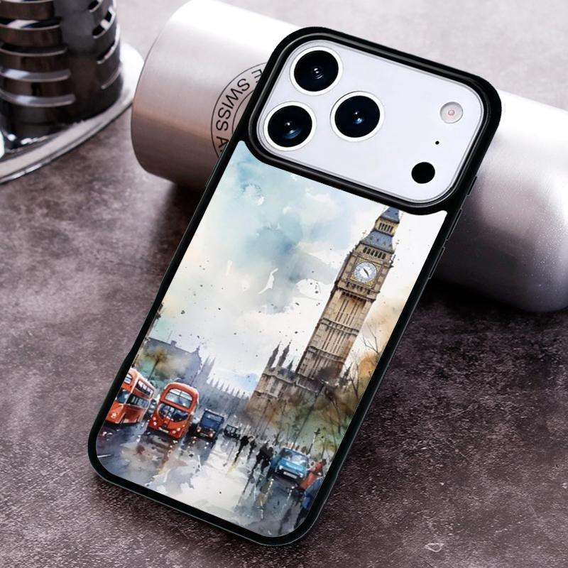 Чехол для телефона London Bus England Big Ben для iPhone 17 16 15 Pro Max Air 14 13 12 11 Plus Ударопрочный Capa Cover