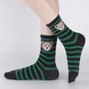 1 Pair Breathable Five Finger Socks Cartoon Bear Mid-tube Socks Casual Toe Socks  Unisex