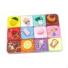 DIY Fluffy Slime Fruit Dish Set Vegetable Cake Platter Sensory Toy