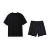Li-Ning Модная Свободная Футболка с Коротким Рукавом Культурная Футболка Удобная Дышащая Универсальная Пятиточечные Брюки Повседневный Спортивный Костюм Мужской костюм W775-1+V157-1
