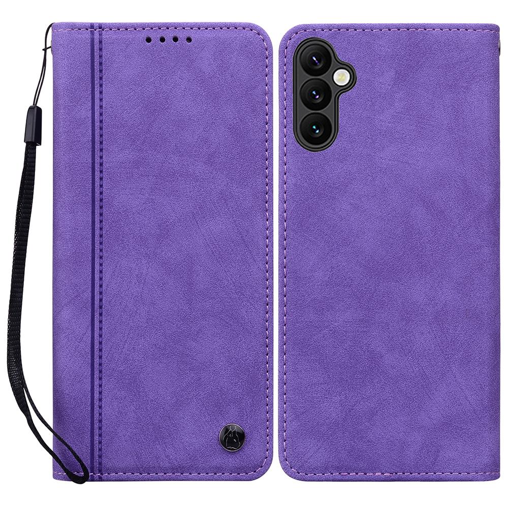 Чехол для Samsung Galaxy S25/S24 с узором из линий, кошелек, кожаный чехол для телефона со шнурком