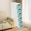 Высокий 6-ярусный органайзер для хранения с 6 ящиками, узкий дизайн для небольших помещений, для шкафа, спальни, кухни, ванной комнаты