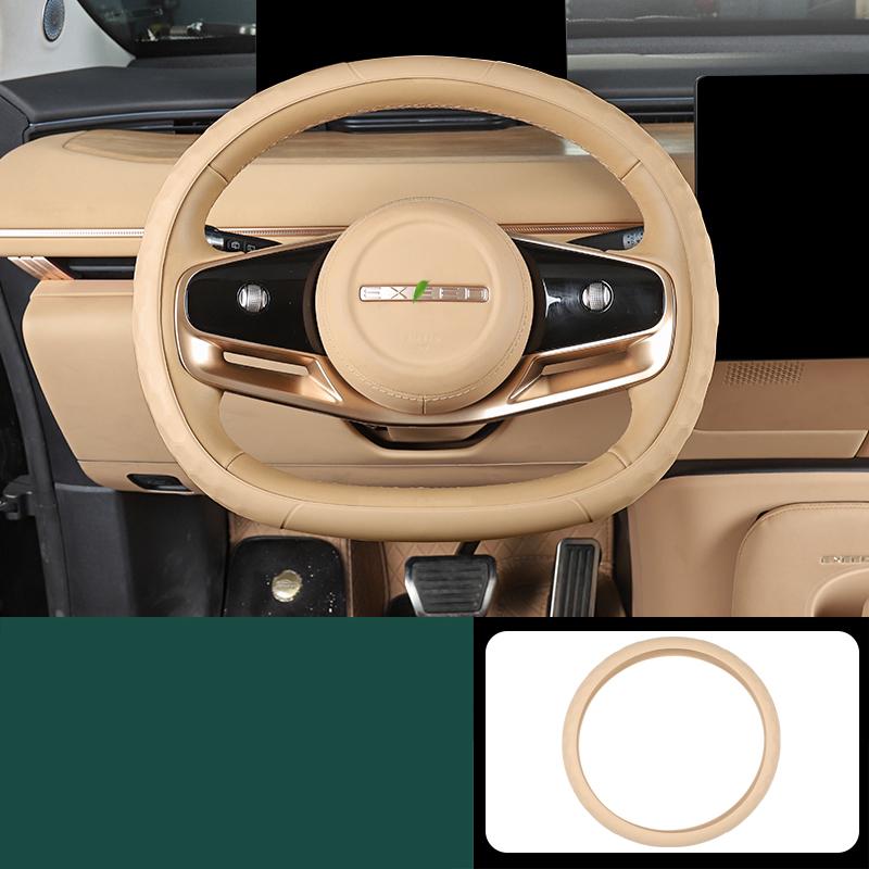 For Exlantix ET Exeed Sterra ET 2024 2025 Car Steering Wheel Cover Interior Steering Wheel Silicone Handle Cover Accessories