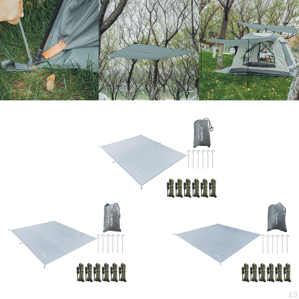 Кемпинговый тент с брезентовым навесом, сверхлегкая компактная палатка, укрытие от дождя для использования на открытом воздухе