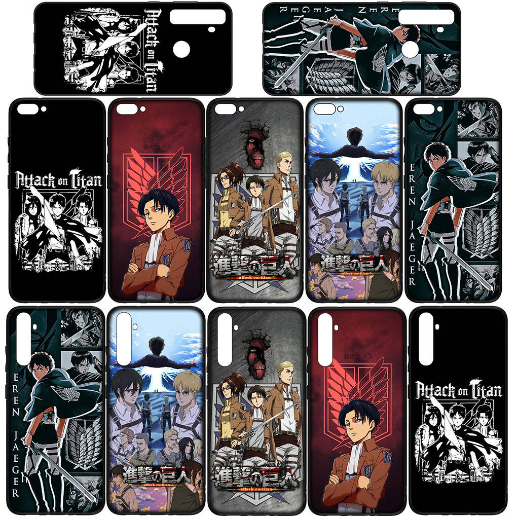 Чехол для телефона Samsung Galaxy S25 S24 S23 iPhone 16 15 Xiaomi Redmi Note 14 13 12 16E X 11 Pro Max Moto Huawei Attack On Titan Eren Jaeger аниме-чехол