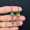 Peridot Earrings Gemstone Jewelry, Copper Electroformed Earrings, Handmade Jewelry Birthstone Earrings, Gift For Him