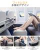 Sunany Airplane Comfortable Airplane Foot Pillow with Three Height 150kg Weight Car Car No Tools Required Eye and Storage Footrest, Adjustments,