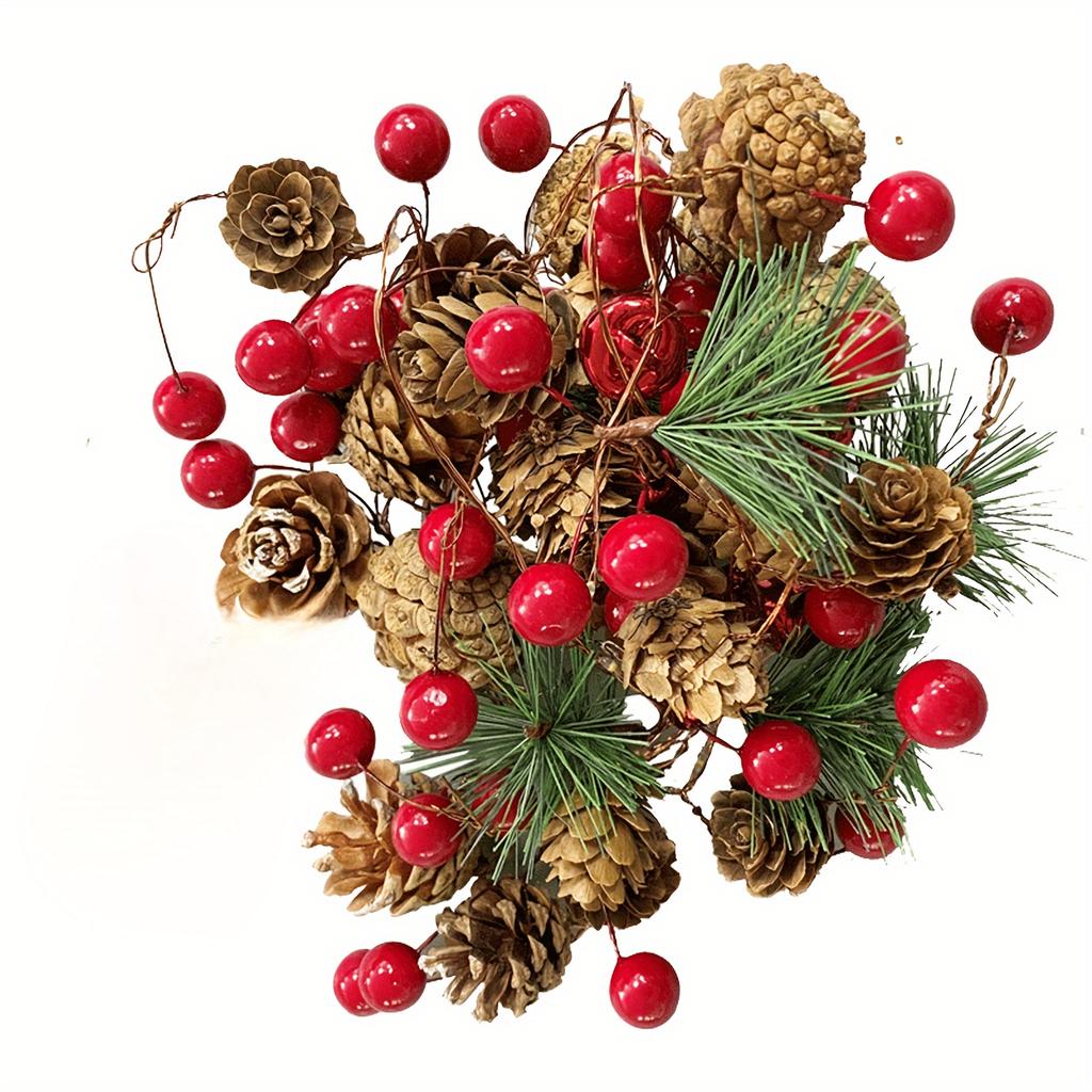 Сувенирная подставка 20 шт. Искусственные ягоды падуба, 100 шт. Мини 10 мм Имитация ягод Декор на проволоке для украшения рождественской елки Цветочный венок DIY