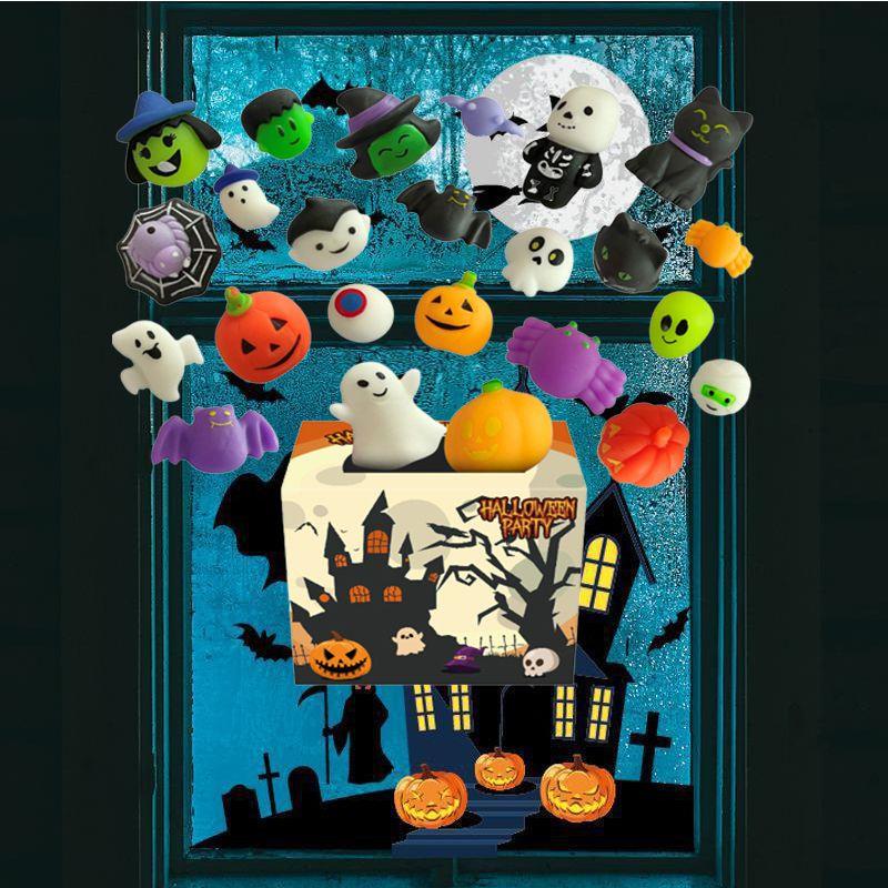 Хэллоуин Сквиши Моти Игрушки 24 шт. Мини Коробка-сюрприз Для Детей И Взрослых