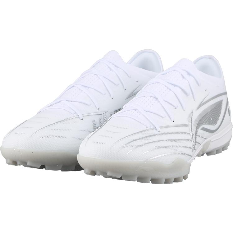 Li Ning Shadow 3.5 Модные Удобные TF (Резиновые шипы) Искусственный газон Нескользящие Прочные Футбольные бутсы Мужские Футбольные бутсы Серебристые YSTV023-4