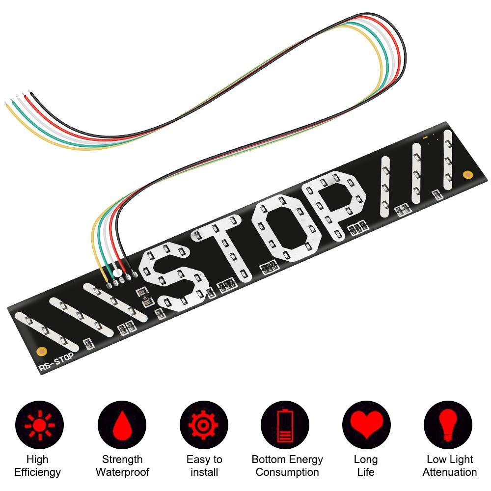 Задний фонарь поворота влево/вправо, указатели поворота мотоцикла, универсальный светодиодный мигающий стоп-сигнал для освещения номерного знака мотоцикла