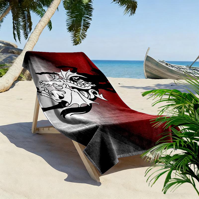 St. George Illawarra Dragons Print Beach Towel, Large Soft Quick Dry Towel for Beach Camping Swimming