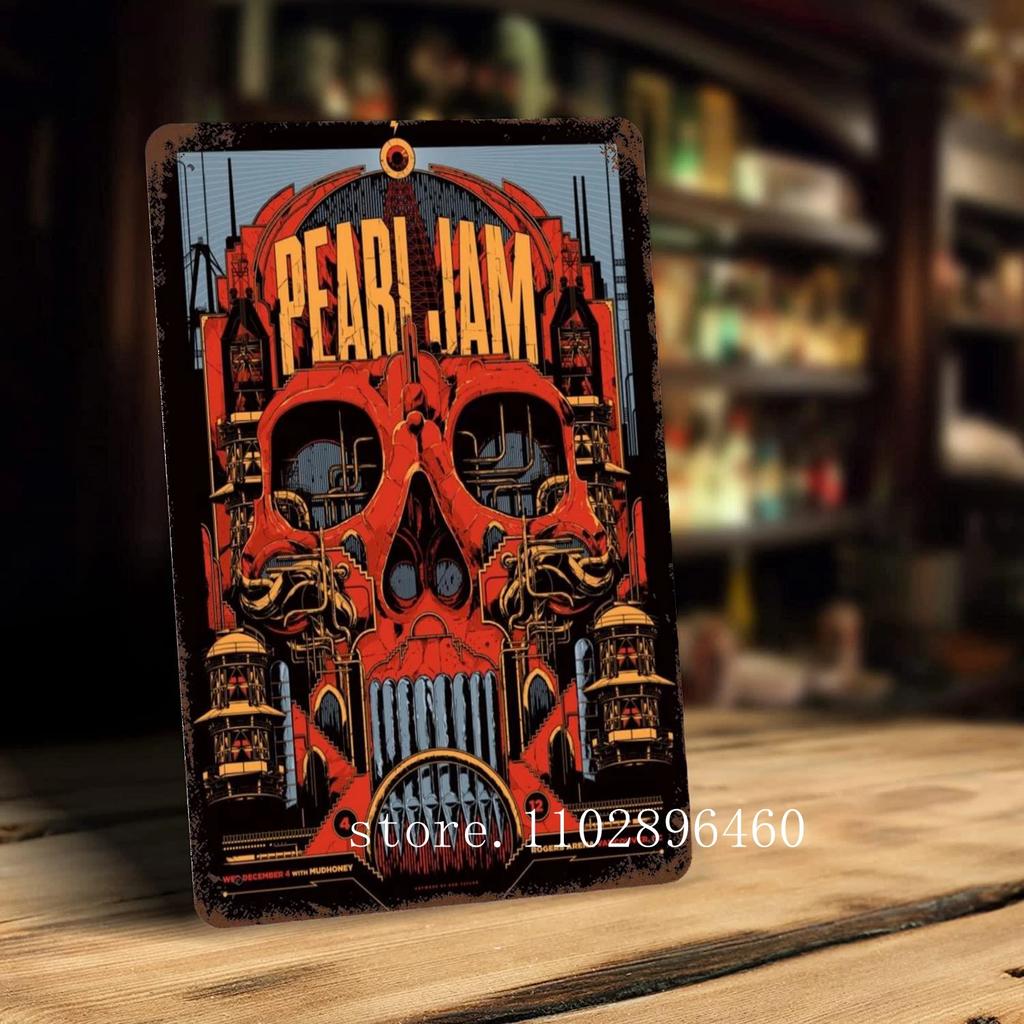 pearl jam Metal Plaques & Signs wall decor Vintage Tin Signs Captain Metal Poster Decor for Bar Pub Club Wall Decoration