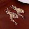 Accessories Goldfish Earrings Ear Jewelry Metal Dangle Earrings Creative Goldfish Eardrop  Women
