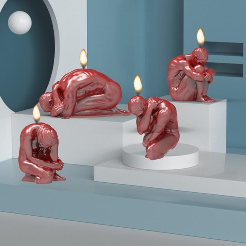 3D Форма для человеческого тела Свеча Силиконовая форма Большая форма для помадки для Шоколада Ручная работа Свеча Мыло Портрет Гипсовая форма Сделать