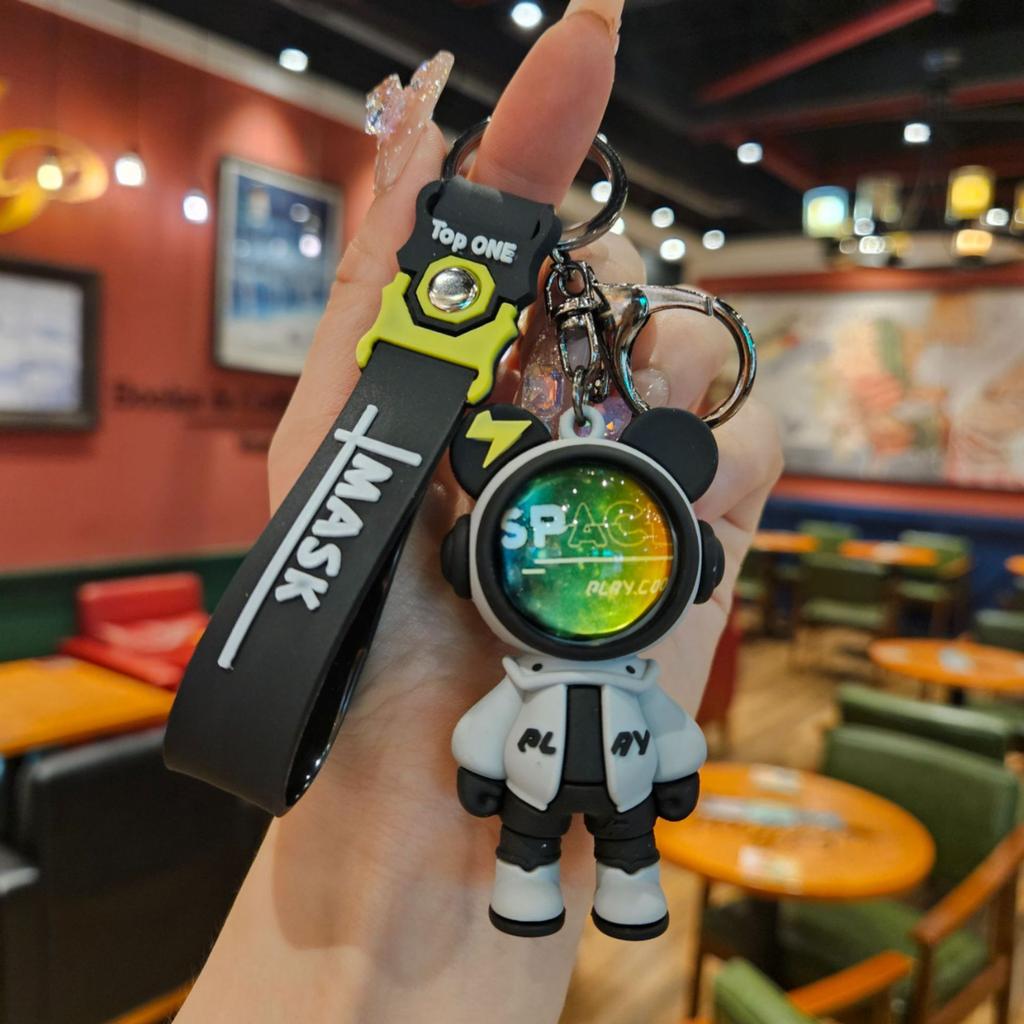 Путешествие к звездному небу брелок астронавт-кролик креативный брелок для ключей автомобиля подвеска подарок для пары кукла подвеска для сумки