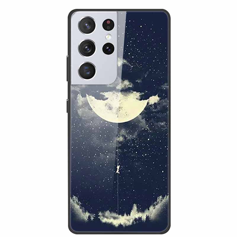 Для Samsung Galaxy S25 Ultra Закаленное Стекло Чехол Задняя Крышка Жесткие Чехлы для Телефона для SamsungS25 ULTRA 5G SM-S938B Защитный Capa