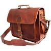 New Men's Classic Vintage Leather Messenger Bag Shoulder Laptop Bag Briefcase