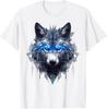 Wolf Fantasy, Blue Eyes, Art Animal Motif, Wolf T-Shirt