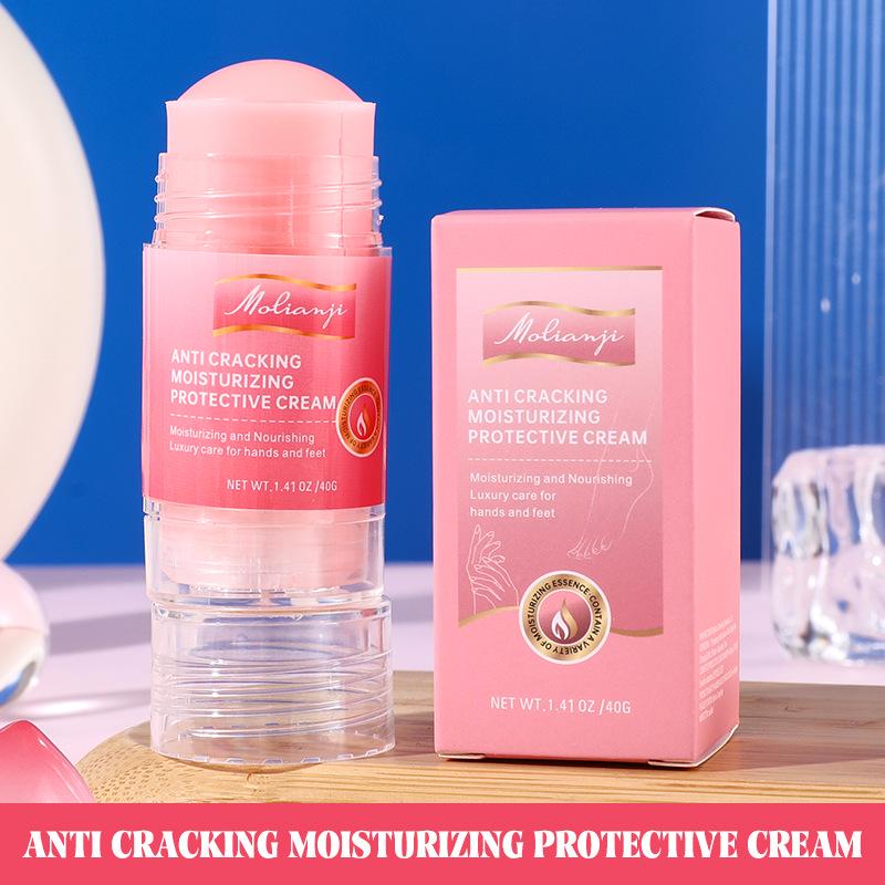 Крем двойной защиты Mole Love Muscle Peach: Увлажняющий крем для потрескавшейся кожи рук и ног, предотвращающий сухость и трещины.