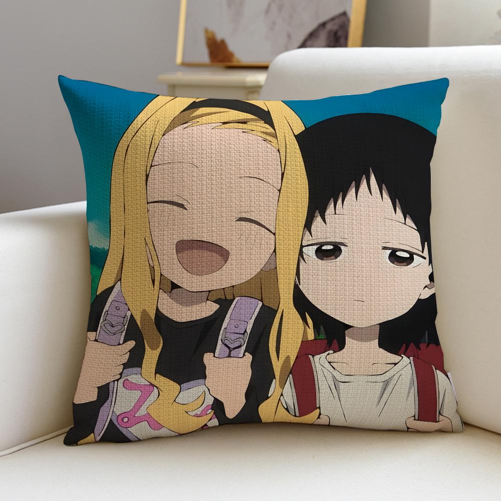 Dark TTakopis Original SinS Cushion Cover Breathable and skinfriendly linen pillowcase square removable and washable cushion
