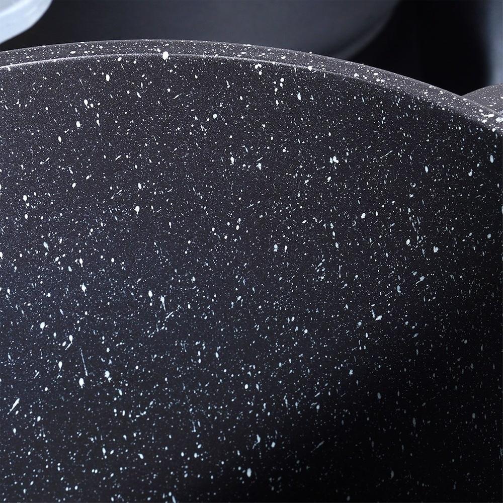 Granite High Pot with Glass Lid 7.6L 25cm