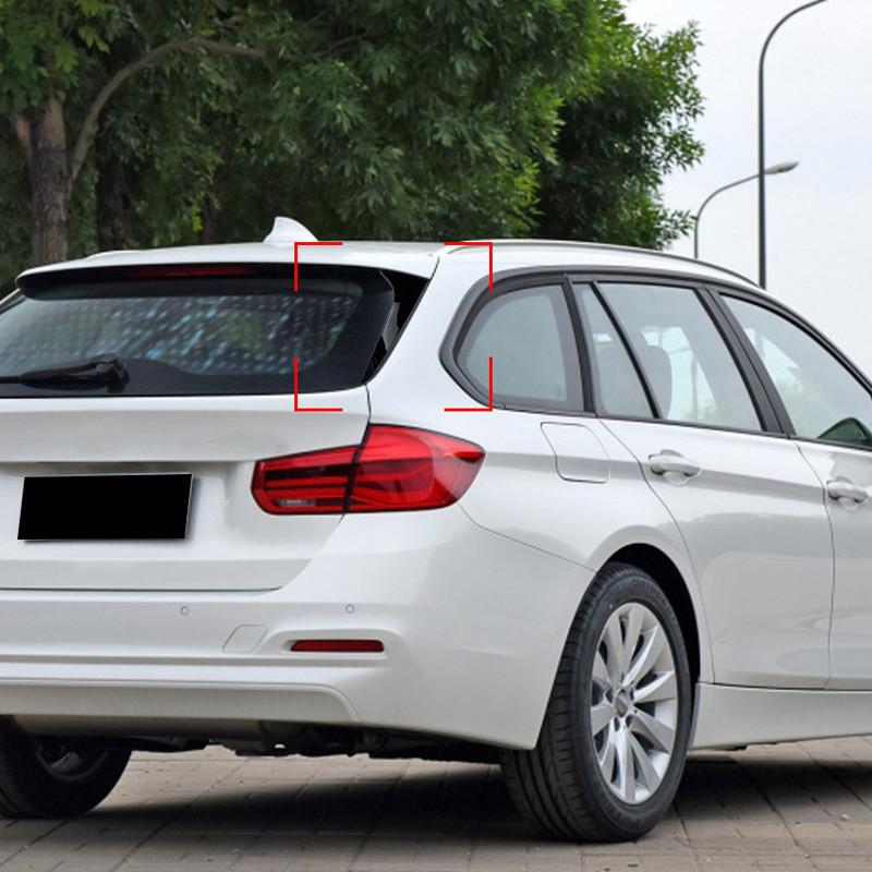 1 пара глянцевых черных диффузоров для заднего стекла Canard Air Splitter для BMW 3 серии F31 Touring Wagon 2012-2018