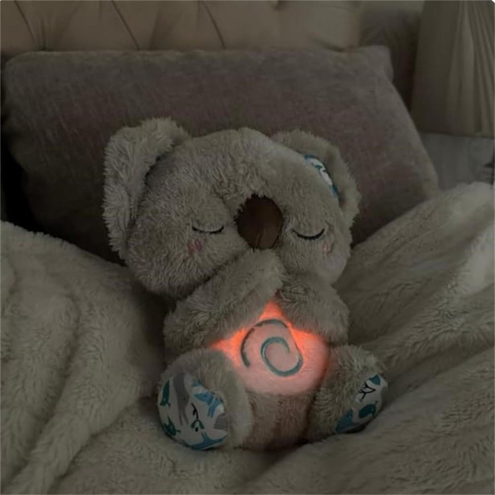 23cm Evoraco Soothing Koala Bear, Arrily Calming Otter, Arrily Sleep Otter, Arrily Anxiety Relief Koala,Plush Toy with Music Lights