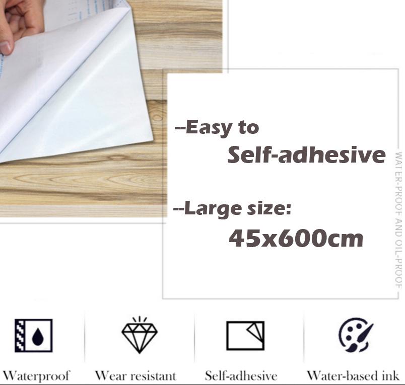 0,45*6 м/рулон, винтажные деревянные 3D самоклеящиеся обои для стен, рулоны, фреска, контактная бумага, домашний декор