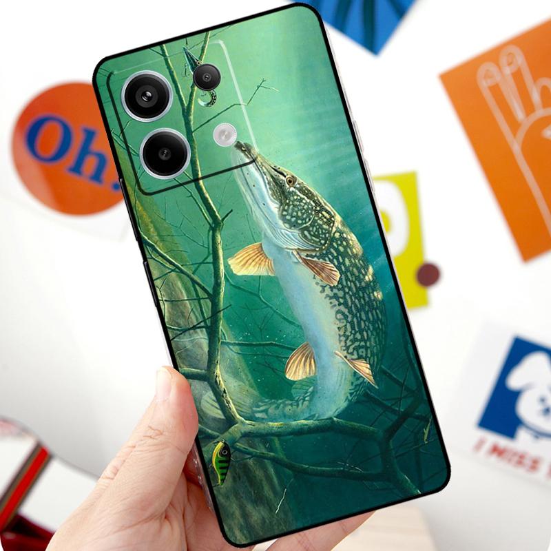 Приманка для рыбалки на щуку Чехол для Xiaomi Redmi Note 13 10 11 12 14 Pro 11S 12S Чехол для Redmi 15 12C 13C 14C 10C 15C