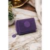 Женский стильный фиолетовый кошелек на кнопках и молнии, аксессуар для визитницы