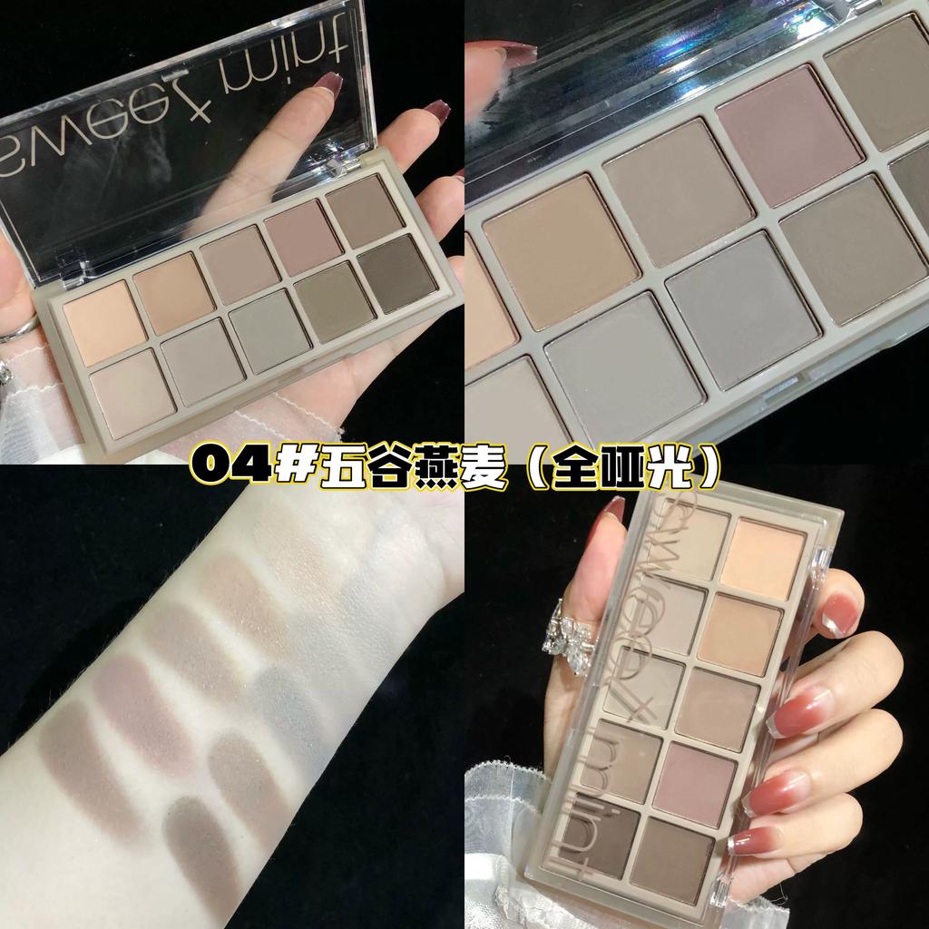 Watsons Fresh Niche Style Brand Earth Color Summer Eye Shadow Plate Ins Super Popular Novice Student Cheap Domestic Goods Beads