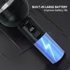 Home flashlight, strong light explosion, retractable flashlight, camping power outage emergency flashlight, laser portable flash