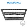 Carbon Fiber For BMW 6 Series M6 F12 F13 F06 2011-2018 Interiors CD Panel Frame Decoration Cover Trim Stickers Car Accessories