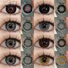 Цветные контактные линзы для глаз Черные линзы Большие линзы для глаз 1 пара Серые контактные линзы для глаз Цветные линзы Натуральные контактные линзы для глаз